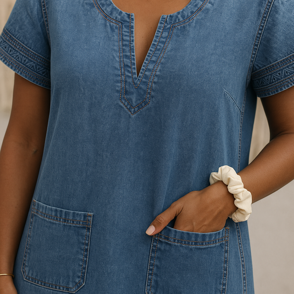 Wilma™ | Elegant Jeansklänning