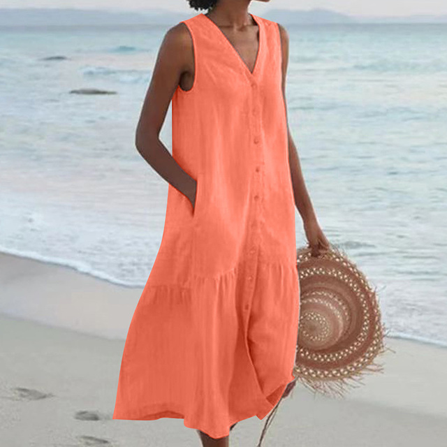 Tyra™ | Sommarklänning med V-ringning