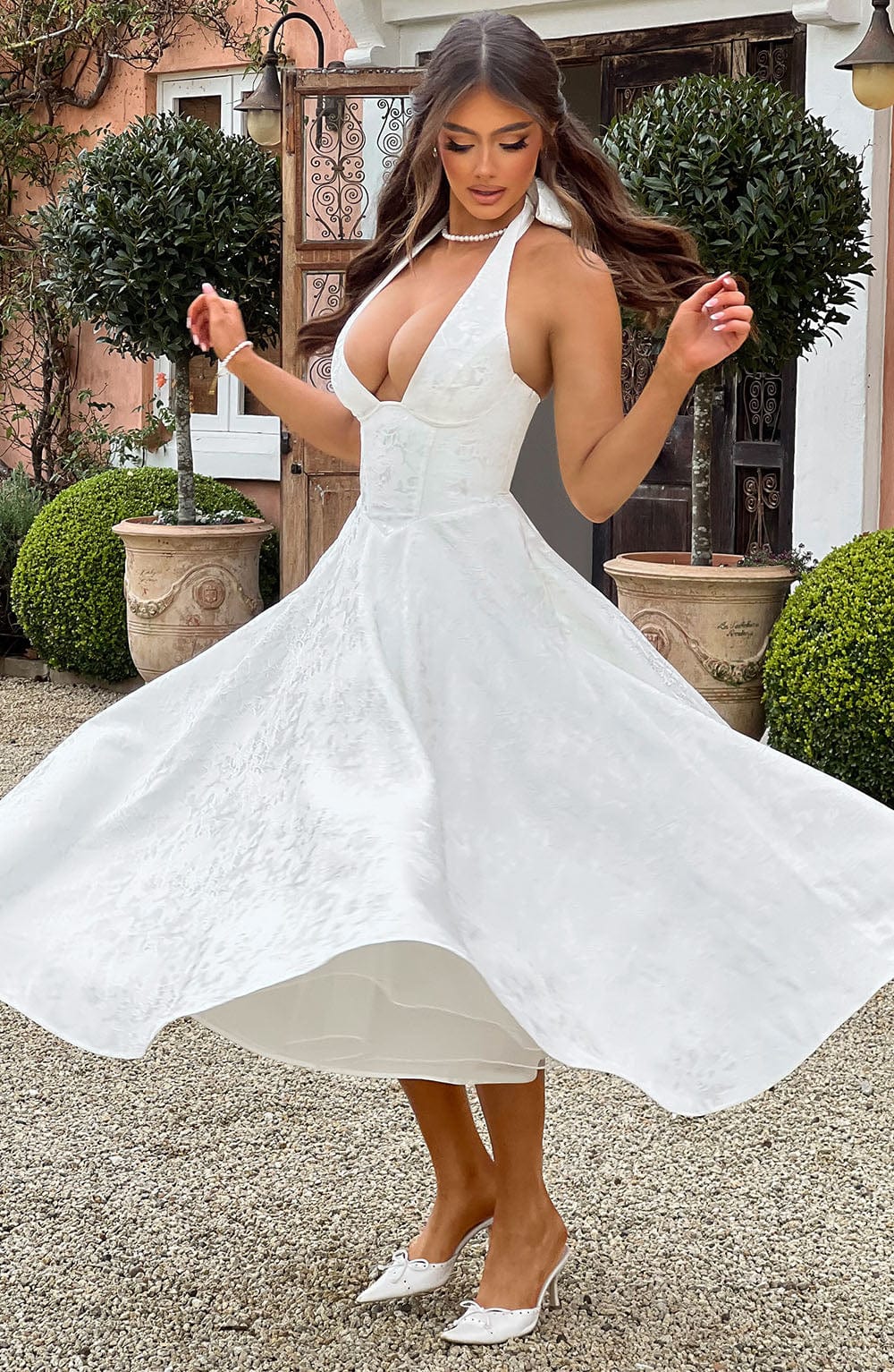 Anna™ | Elegant midiklänning.