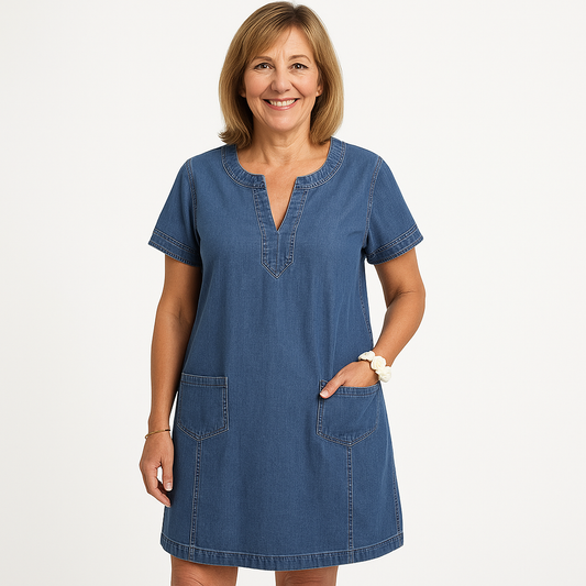 Wilma™ | Elegant Jeansklänning