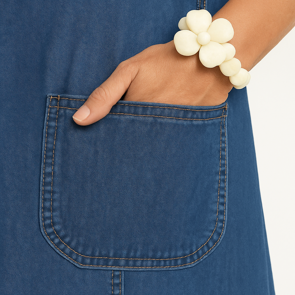 Wilma™ | Elegant Jeansklänning