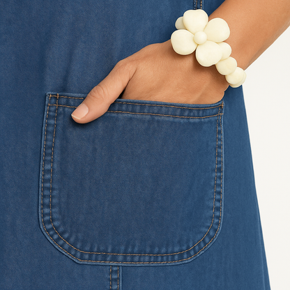 Wilma™ | Elegant Jeansklänning