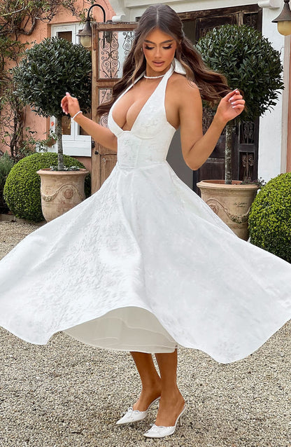 Anna™ | Elegant midiklänning.